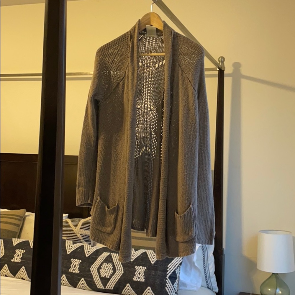 Brown cardigan